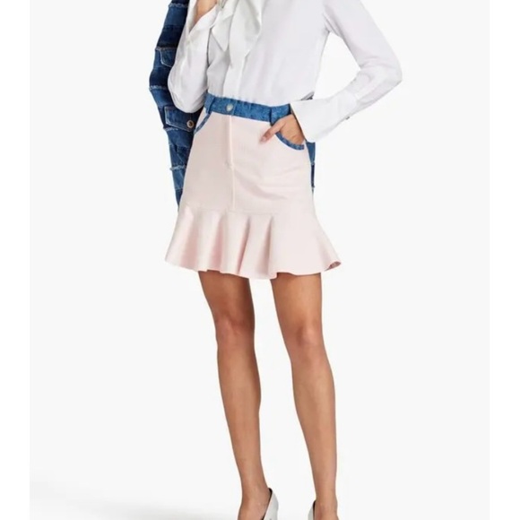 SANDRO Fluted Boucletweed Mini Skirt size 36 US 4 - Picture 1 of 14